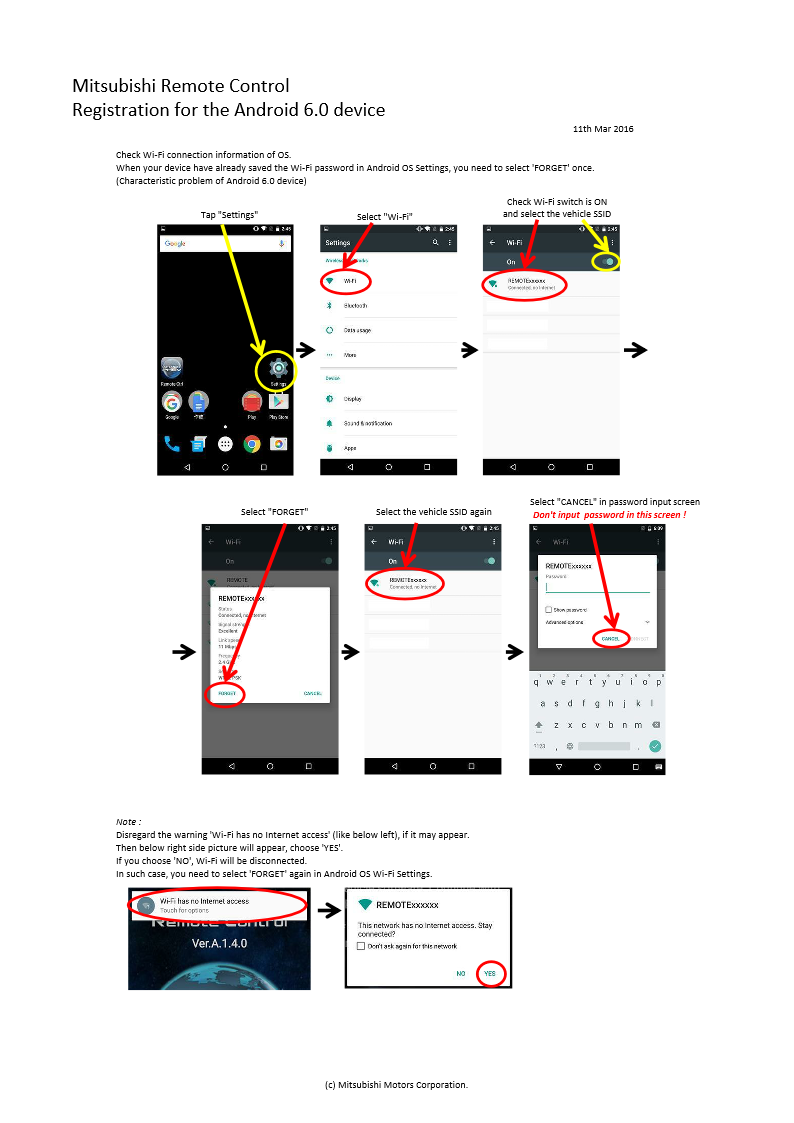 Android pairing trick Outlander PHEV